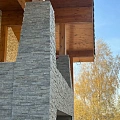 Кварцит зелёный Классика — 3Д-панели для фасада