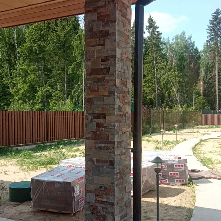Сланец мультиколор Модерн 3Д панели из натурального камня
