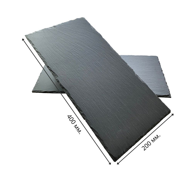 Сланец чёрный (кровельный) 200х400 мм. — натуральный камень Pharaon